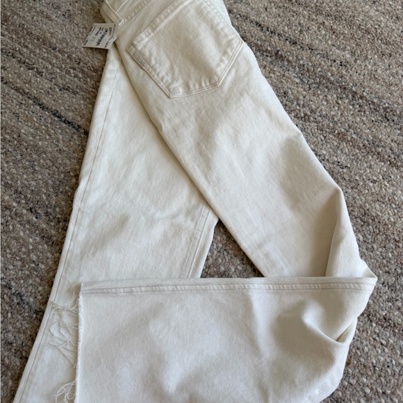 Paige Brand Women's Straight Leg Jeans in Cream - Picture 4 of 4